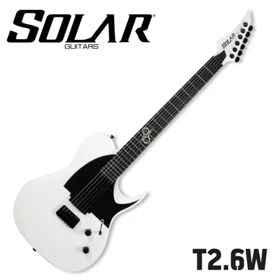 SOLAR 솔라 일렉기타 - T2.6W (White Matte)