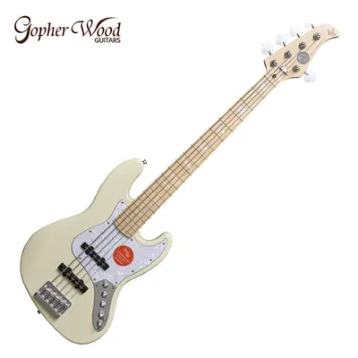 Gopher Wood 고퍼우드 베이스기타 J-classic VI 5st WHITE6015B