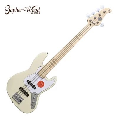Gopher Wood 고퍼우드 베이스기타 J-classic IV 5st WHITE4015B