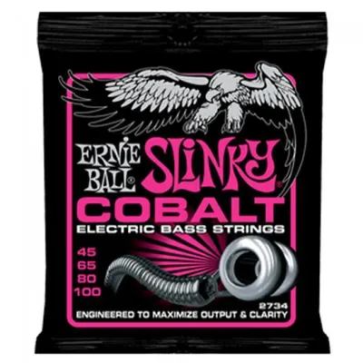 Ernie Ball 베이스기타 스트링 Cobalt Bass Super Slinky [2734] (045-100)
