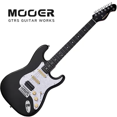 Mooer 일렉기타 MSC10PRO C (Black / PWH Pickguard)