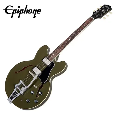Epiphone 에피폰 일렉기타 ES-335 Bigsby Olive Drab (EI-ES335BODNH3) / Incl Premium Gig Bag
