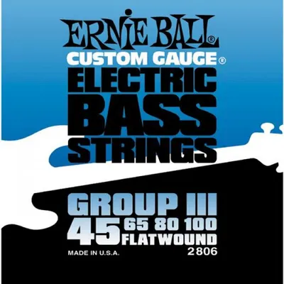 Ernie Ball 베이스기타 스트링 Flat Wound Group III [2806] (045-100)