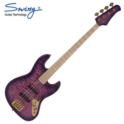 Swing 스윙 베이스기타 Jazz Deluxe 4 Purple