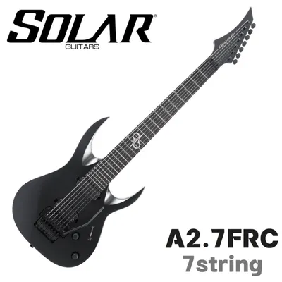 SOLAR 솔라 일렉기타 A2.7FRC Carbon Black Matte 7현 플로이드 로즈