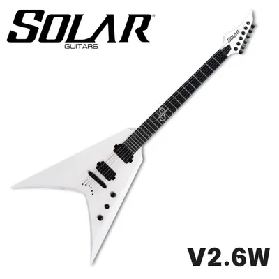 SOLAR 솔라 일렉기타 V2.6W White Matte