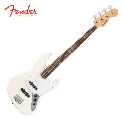 Fender IDN Standard Jazz Bass LRL Olympic White (026-6840-505)