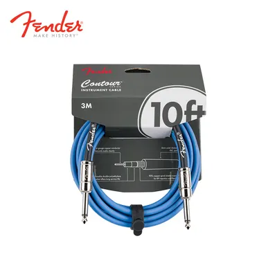 Fender 펜더 악기케이블 Contour Series Instrument Cable 10ft 3M Lake Placid Blue (099-0571-102)