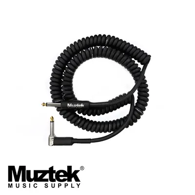 Muztek 뮤즈텍 레트로 코일 악기 케이블 5M Straight/Right Angle [RC-500 SR]