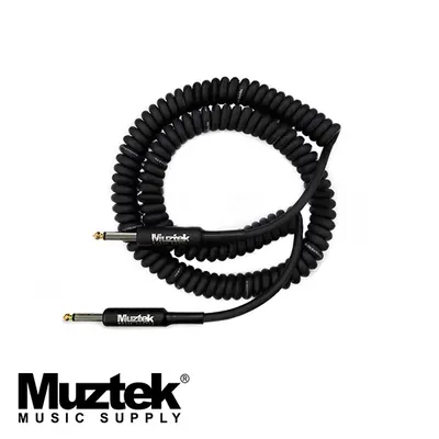 Muztek 뮤즈텍 레트로 코일 악기 케이블 5M Straight/Straight [RC-500 SS]