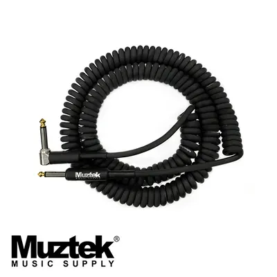 Muztek 뮤즈텍 레트로 코일 악기 케이블 7M Straight/Right Angle [RC-700 SR]