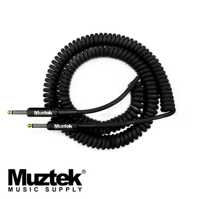 Muztek 뮤즈텍 레트로 코일 악기 케이블 7M Straight/Straight [RC-700 SS]