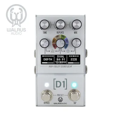 Walrus Audio 이펙터 Mako Series MKII D1 하이-파이 스테레오 딜레이
