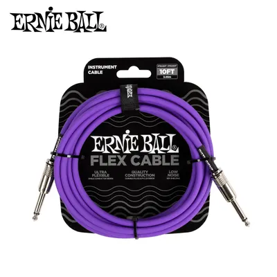 Ernie Ball 어니볼 악기케이블 Flex Cable Straight/Straight 10FT Purple (P06415)