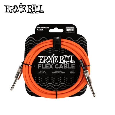 Ernie Ball 어니볼 악기케이블 Flex Cable Straight/Straight 10FT Orange (P06416)
