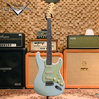 가격인하 Fender USA Custom Shop LTD 59 Special Stratocaster Journeyman Relic Super Faded Sonic Blue (923-6081-347)