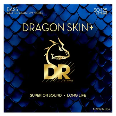DR 디알 6현 베이스 스트링 Dragon Skin+ Bass Quantum Nickel [DBQ6-30] (30-125)