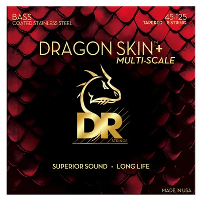 DR 디알 5현 베이스 스트링 Dragon Skin+ Bass Stainless Steel Multi Scale [DBSM5-45] (45-125)