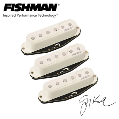 Fishman 피쉬맨 Fluence Greg Koch Gristle Tone Single Width Pickup Set White (PRF-SS6-GKW)