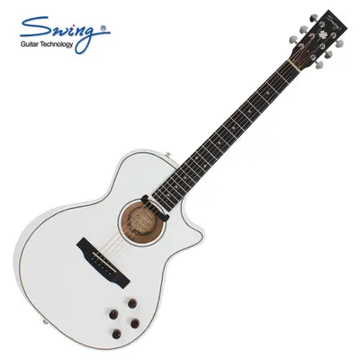 Swing 스윙 하이브리드 기타 Hybrid-S White