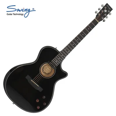Swing 스윙 하이브리드 기타 Hybrid-S Black