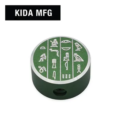 KIDA MFG 풋스위치 토퍼 Footswitch Topper with 1/4 inch Jack Cover (Hieroglyph Green)