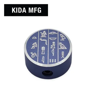 KIDA MFG 풋스위치 토퍼 Footswitch Topper with 1/4 inch Jack Cover (Hieroglyph Purple)