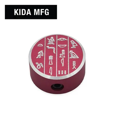 KIDA MFG 풋스위치 토퍼 Footswitch Topper with 1/4 inch Jack Cover (Hieroglyph Red)