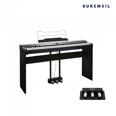 영창 KURZWEIL 커즈와일 KaP1W + ST-4 3페달 목재스탠드 패키지 디지털 피아노 키보드 Ka P1W