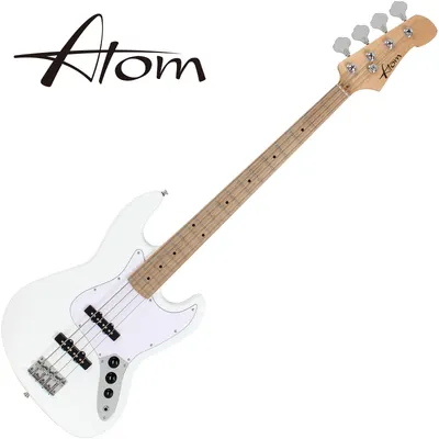 Atom 아톰 베이스기타 J1 White (메이플 지판)
