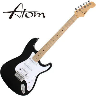 Atom 아톰 일렉기타 S1 Black (메이플 지판)