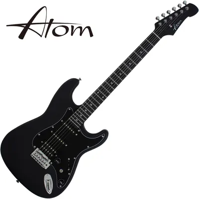 Atom 아톰 일렉기타 S1 Matt Black (리치라이트 지판)