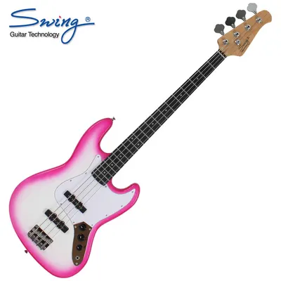 Swing 스윙 베이스기타 Jazz King White Pink (R)