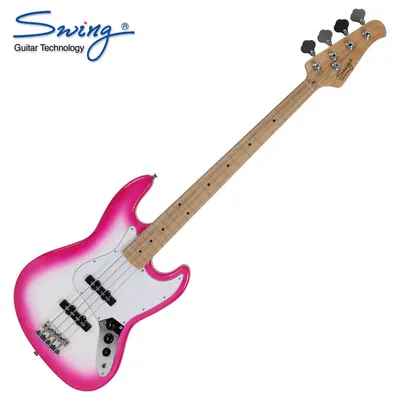 Swing 스윙 베이스기타 Jazz King White Pink (M)