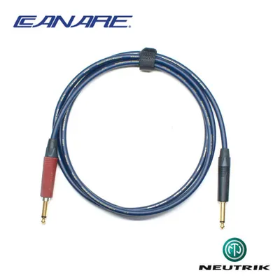 Canare 카나레 커스텀 사일런트 악기 케이블 뉴트릭 골드 GR6L S/S (CN6L-S) - 길이 선택 가능
