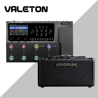완벽한 궁합 멀티이펙터 패키지!! Valeton 베일톤 GP-200 멀티이펙터 (어댑터 포함)