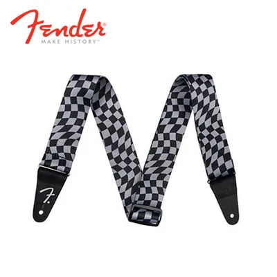 Fender 스트랩 WAVY CHECKERBOARD POLY STRAP Gray (099-0637-248)