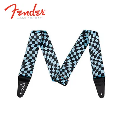 Fender 스트랩 WAVY CHECKERBOARD POLY STRAP Blue (099-0637-262)