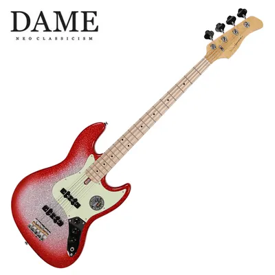 DAME 데임 일렉베이스 VS5 Red Burst Sparkle