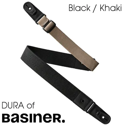 Basiner 스트랩 Dura Strap Black / Khaki with Strap Lock