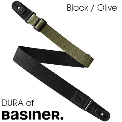 Basiner 스트랩 Dura Strap Black / Olive with Strap Lock