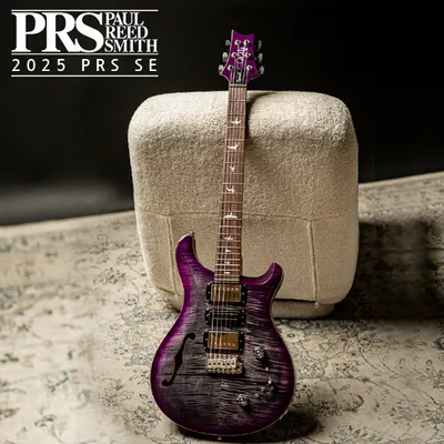 2025 PRS 출시! PRS SE 2025 일렉기타 Special Semi Hollow LTD - Charcoal Purple Burst