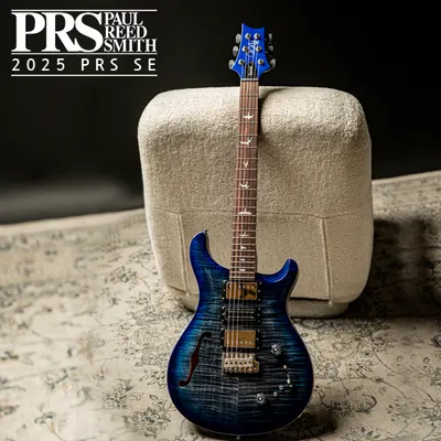 2025 PRS 출시! PRS SE 2025 일렉기타 Special Semi Hollow LTD - Charcoal Blue Burst
