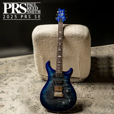 2025 PRS 출시! PRS SE 2025 일렉기타 Studio LTD - Charcoal Blue Burst