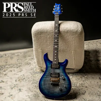2025 PRS 출시! PRS SE 2025 일렉기타 Custom 24 Floyd LTD - Charcoal Blue Burst