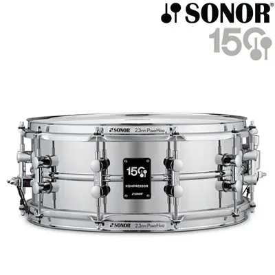 Sonor 150주년 기념 Kompresso 스네어드럼 14 x 5.75 Steel 17710901