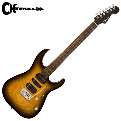 Charvel 샤벨 일렉기타 MJ Series DK24 HSH 2PT W Mahogany with Flame Maple - Antique Burst