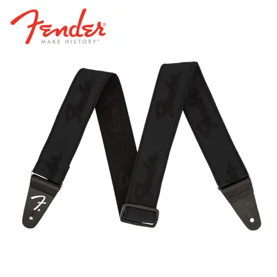 Fender 펜더 스트랩 Weighless Running Logo Strap Black (099-0642-076)