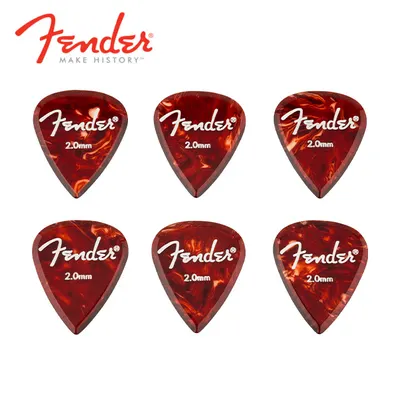 Fender 펜더 피크 Aero Acrylic Picks 6-Pack 2.0mm (198-6351-003)