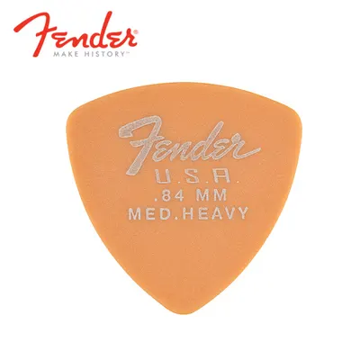 Fender 펜더 피크 346 Dura-Tone 84 Delrin Picks Butterscotch Blonde 84mm 12-Pack (198-7346-850)